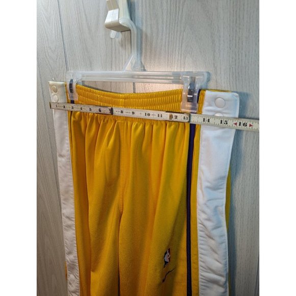 Vintage Y2K Nike Team Men’s Large Gold Snap Tear Away Basketball Sweatpants - Picture 9 of 12